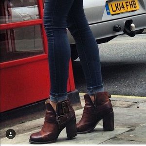 Shoes | Freebird Bolo Cognac Booties 